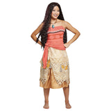 Women's Deluxe Disney Moana Costume for Halloween Parties Dress Up and Themed Celebrations