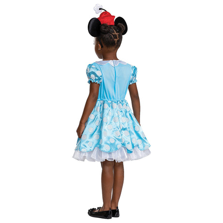 Kid’s Vintage Minnie Mouse Costume for Halloween Toddler Playdates and Disney Themed Parties