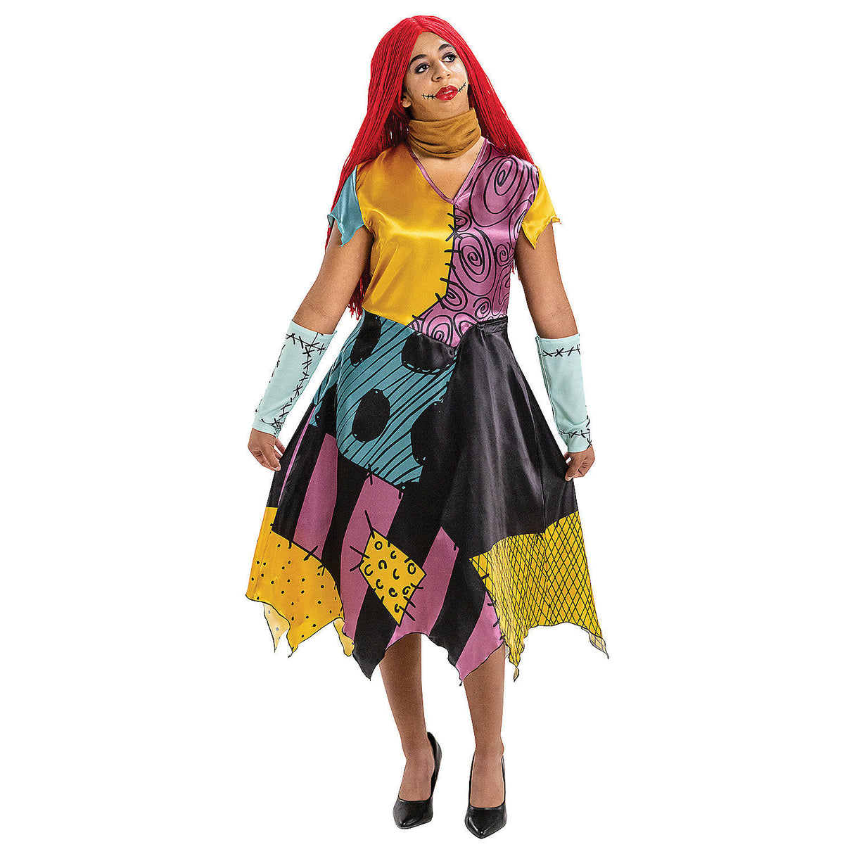 Exciting Women's The Nightmare Before Christmas Sally Adaptive Costume for Theme Parties and Halloween Celebrations