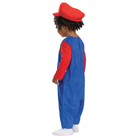 Adorable Baby Posh Mario Bros Costume for Halloween Parties Family Themes and Imaginative Play