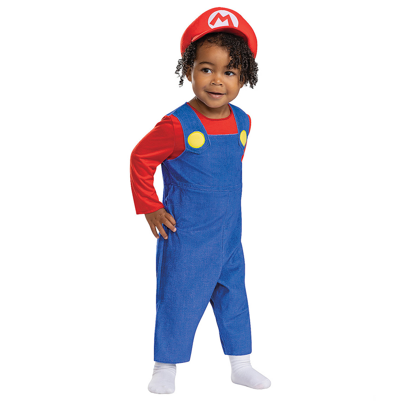 Adorable Baby Posh Mario Costume for Halloween Parties Family Events and Dress Up Playtime
