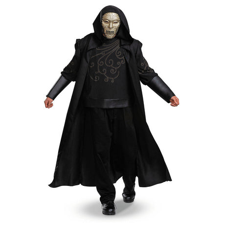 Deluxe Harry Potter Death Eater Costume for Halloween Theme Parties and Cosplay Events