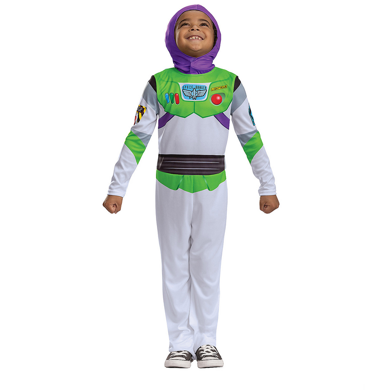 Kid's Sustainable Buzz Lightyear Costume for Halloween Dress Up Adventures and Imaginative Play