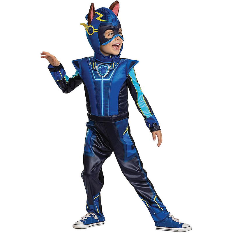 Toddler Deluxe Paw Patrol Chase Costume for Halloween Events Imaginative Play and Dress-Up Fun