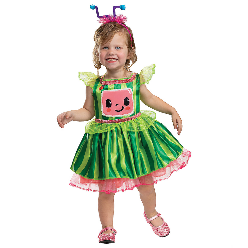 Deluxe Cocomelon Dress Costume for Toddlers Perfect for Halloween and Dress Up Events