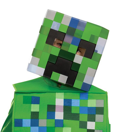 Kids Classic Minecraft Charged Creeper Jumpsuit Costume