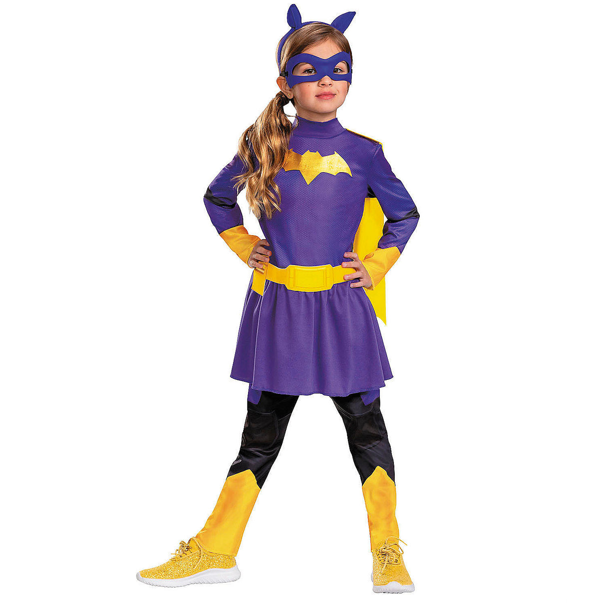 Toddler Batgirl Dress Costume for Halloween Parties and Superhero Dress Up Adventures