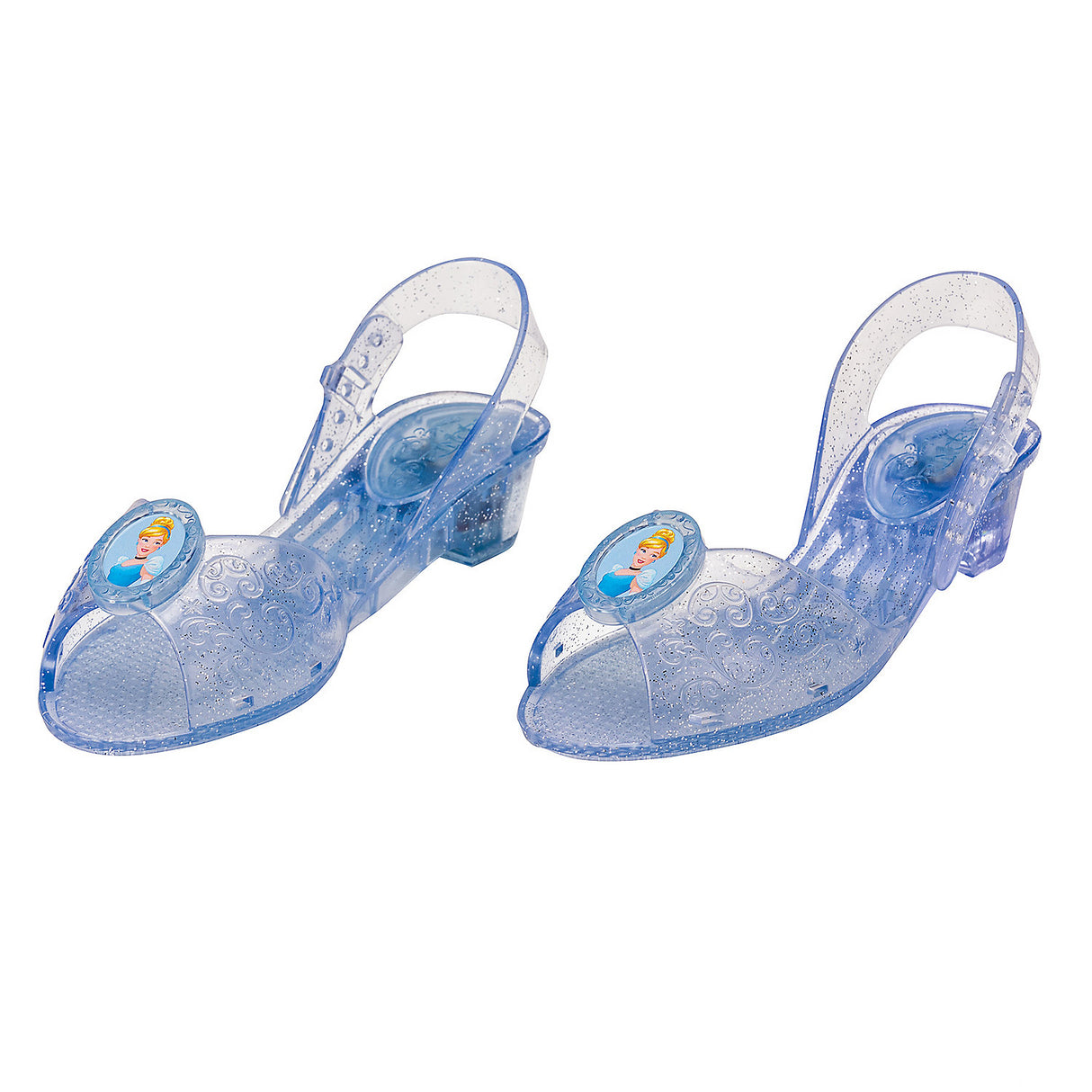 Enchanting Girl's Disney Cinderella Light-Up Shoes for Fairy Tale Playtime Birthday Parties and Costumes