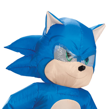 Inflatable Sonic the Hedgehog Costume for Kids Halloween Parties and Superhero Adventures