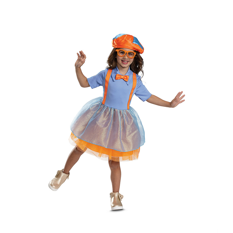 RADYAN Blippi Dress Costume for Toddler Girl's Halloween Dress-Up Fun - product photo
