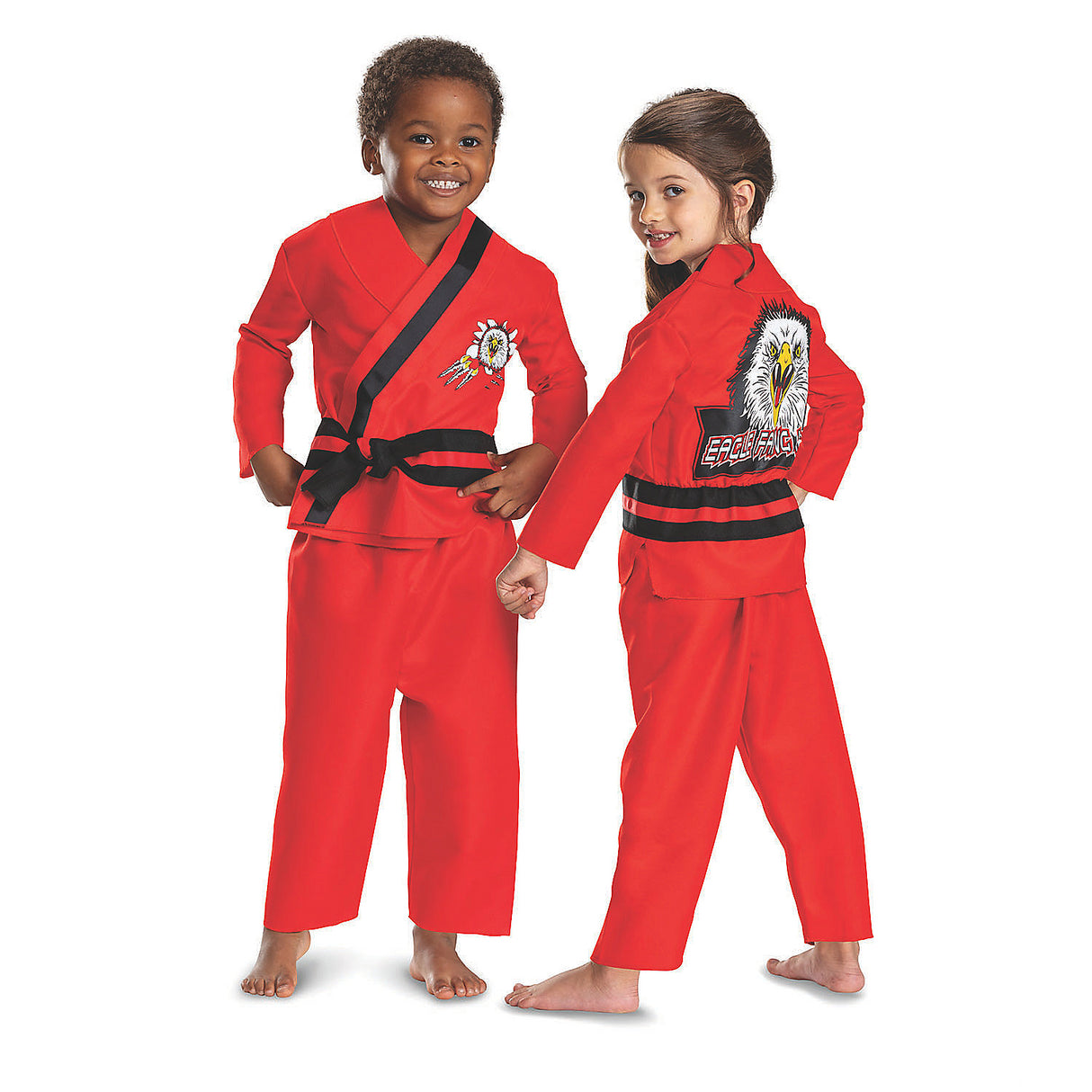 Kids Cobra Kai Eagle Fang Costume for Halloween Parties Dress Up and Themed Events