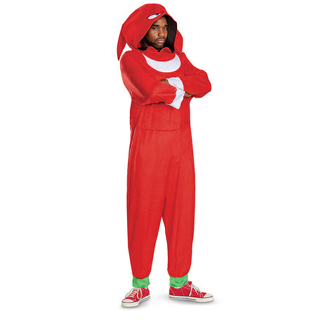 Authentic Adults Sonic the Hedgehog 3 Knuckles Costume for Halloween Events Theme Parties and Cosplay