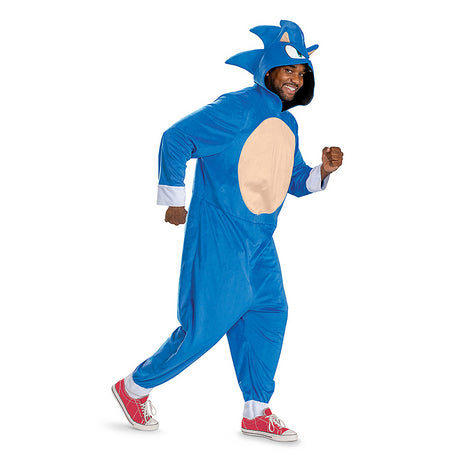 Adults Sonic the Hedgehog Costume for Halloween Parties Cosplay and Superhero Themed Events