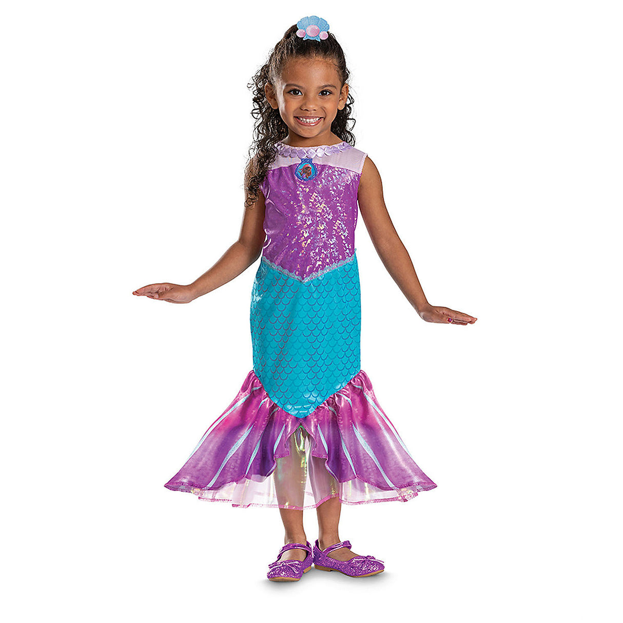Adorable Girl's Toddler Classic Ariel Costume for Halloween Parties Dress Up and Children’s Themed Events