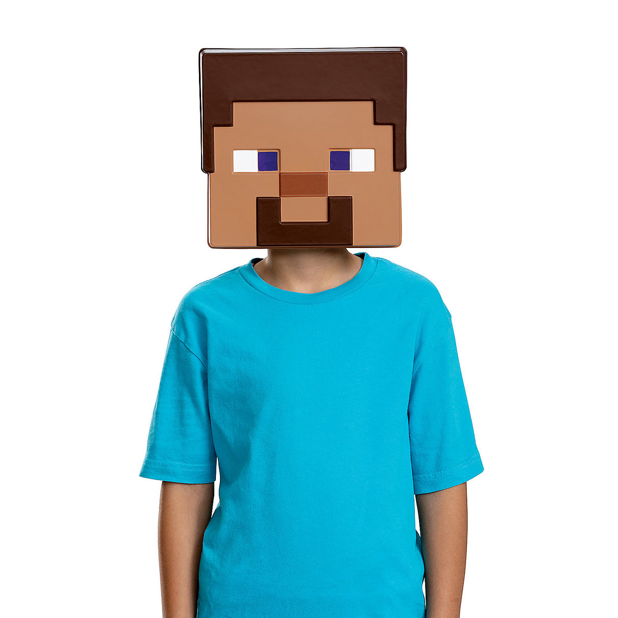 Kids Minecraft Steve 3D Paper Mask for Halloween Costumes Parties and Playtime Fun