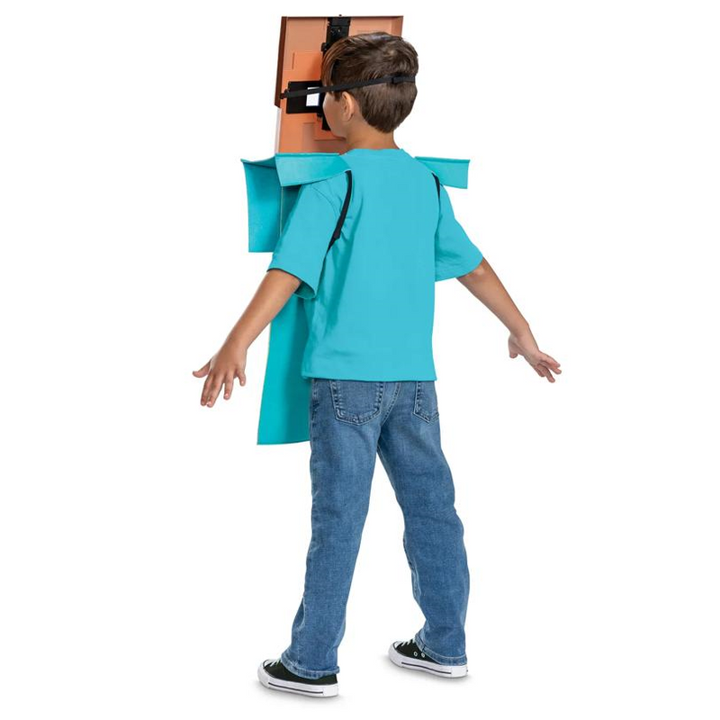 Kids Light-Up Minecraft Steve Costume Kit