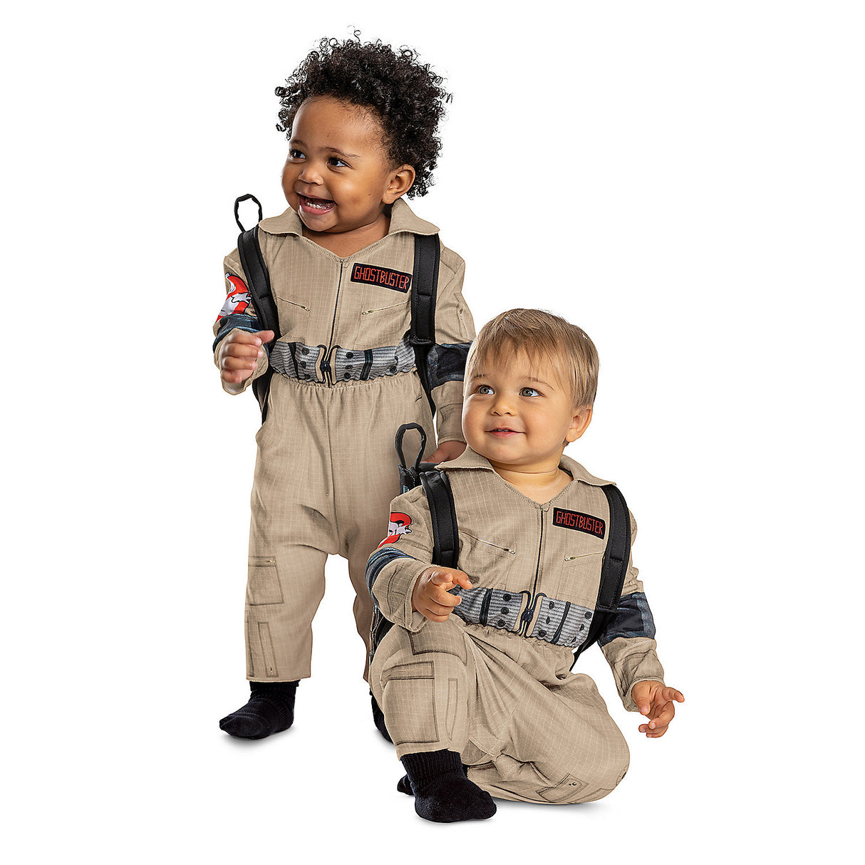 Baby Ghostbusters Posh Flight Suit Costume for Toddler Halloween Parties and Superhero Dress Up