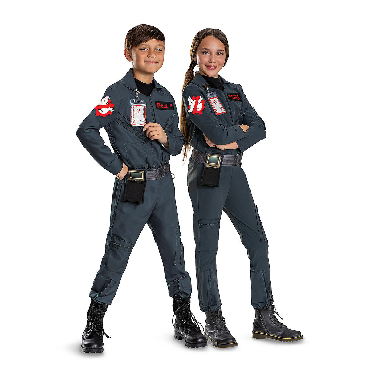 Kids Deluxe Ghostbusters Costume for Halloween Dress Up Parties and Movie-Themed Events