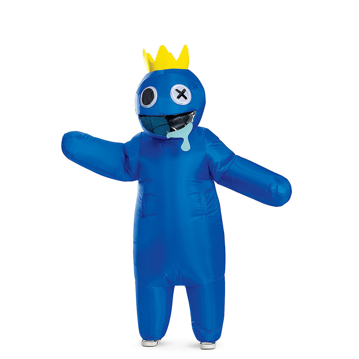 Kids Rainbow Friends Blue Inflatable Costume for Halloween Parties and Theme Events