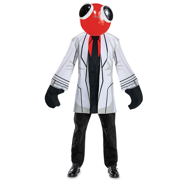 Adults Rainbow Friends Scientist Red Costume