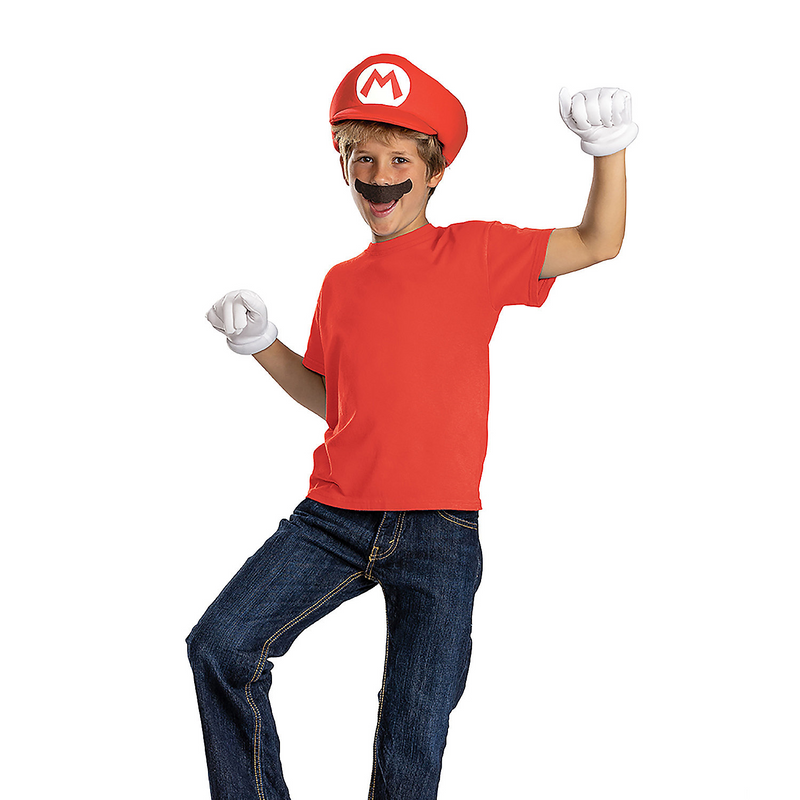 Kids Mario Elevated Accessory Kit for Superhero Costume Play Birthday Parties and Halloween Events