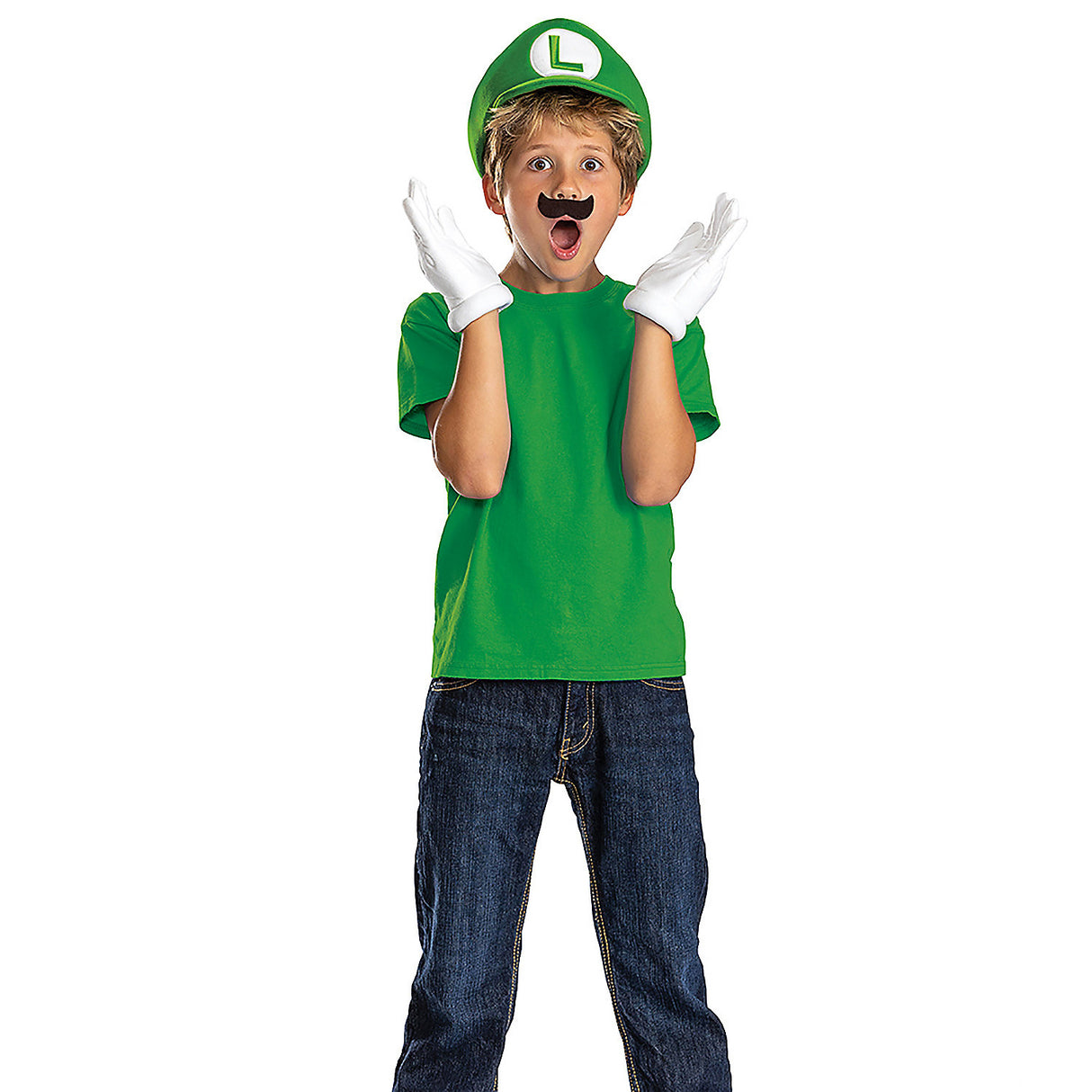 Kids Super Mario Luigi Elevated Accessory Kit for Fun Dress Up and Playtime Adventures