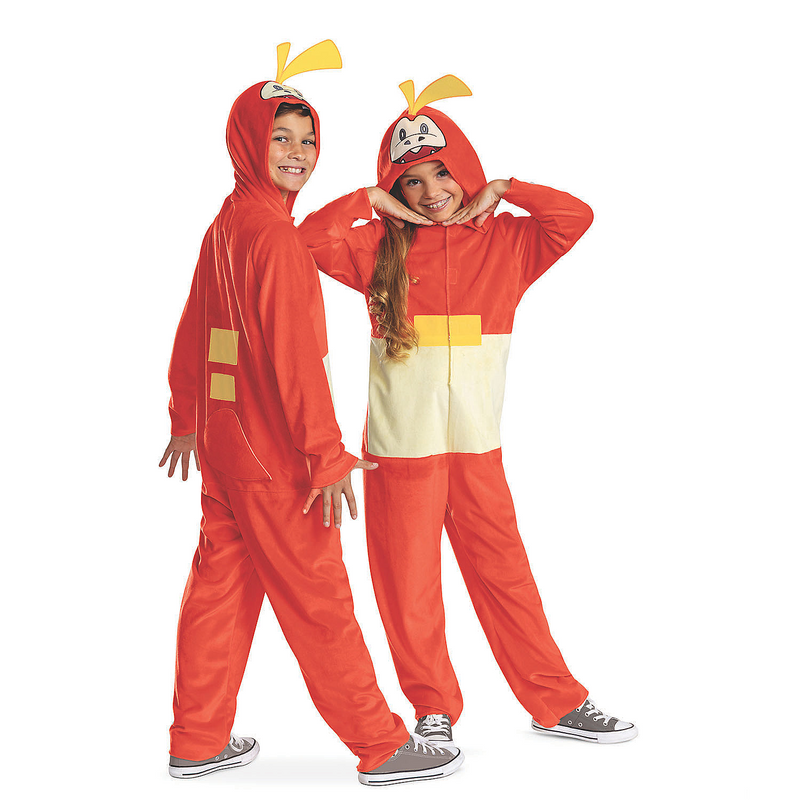 Kids Classic Pokemon Fuecoco Hooded Jumpsuit Costume