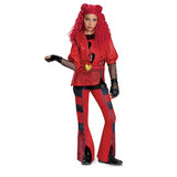 Deluxe Girl's Red Princess Costume for Disney Descendants Halloween Parties and Themed Dress Ups
