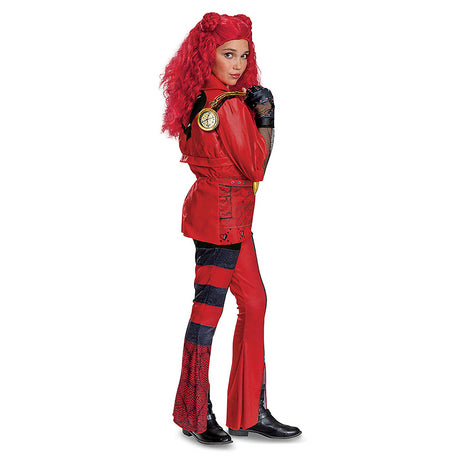 Deluxe Girl's Red Princess Costume for Disney Descendants Halloween Parties and Themed Dress Ups