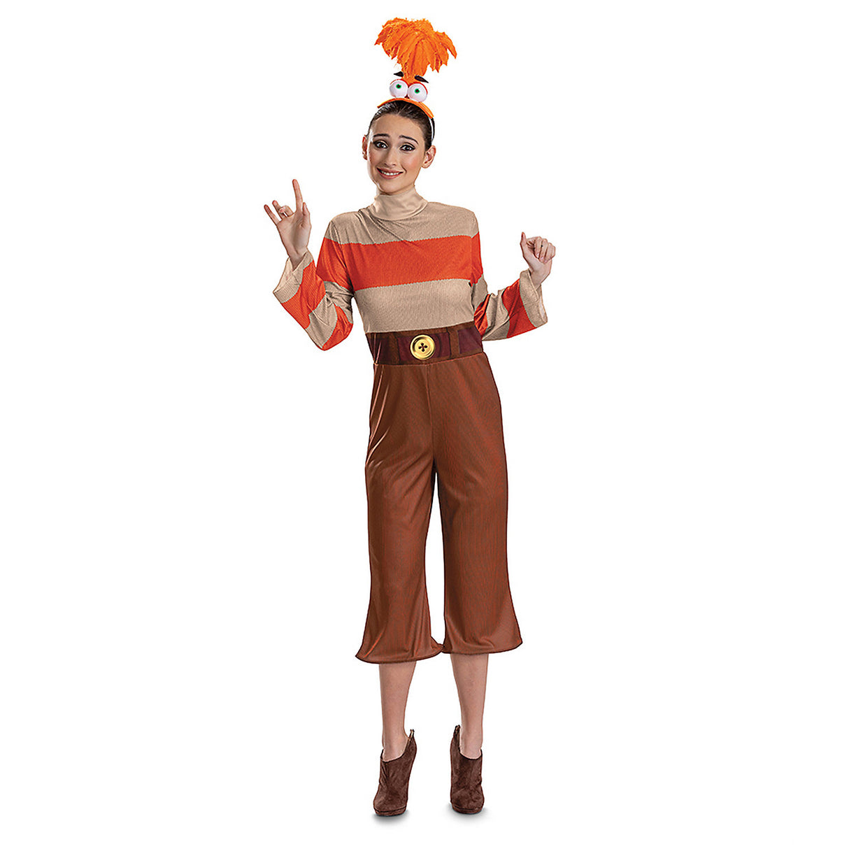 Deluxe Women's Inside Out 2 Anxiety Costume for Halloween Themed Parties and Dress-Up Events