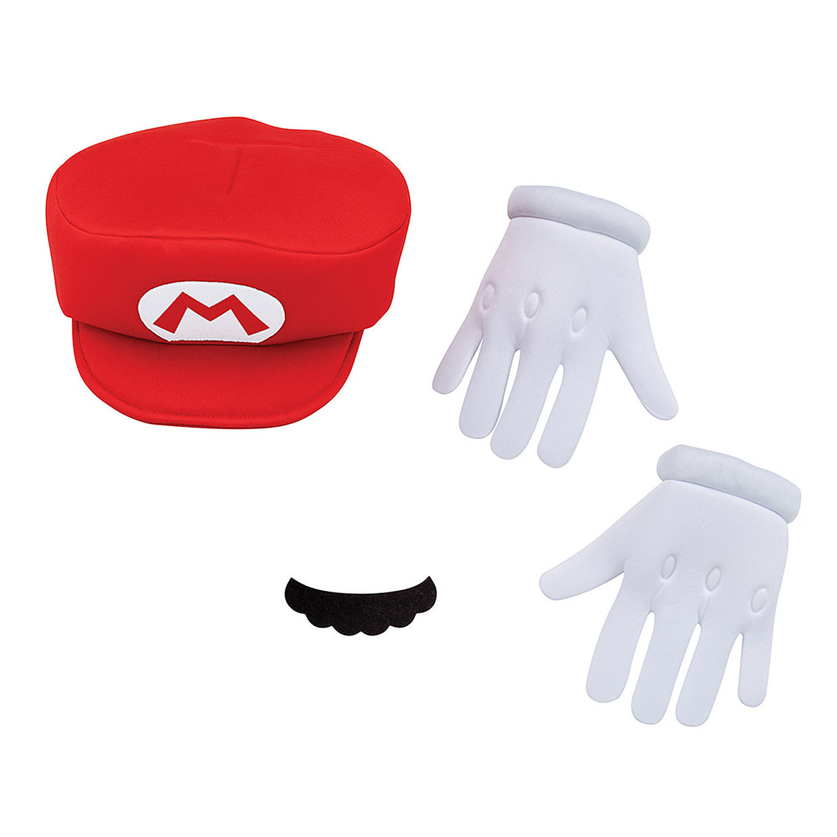 Instant Mario Costume Accessory Kit for Fun Play Halloween Parties and Themed Events