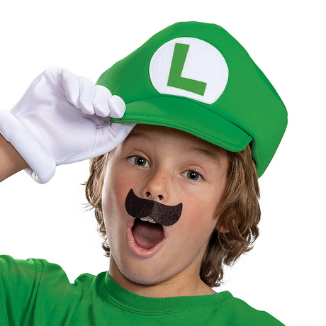 Kids Classic Super Mario Bros. Luigi Elevated Costume Accessory Kit