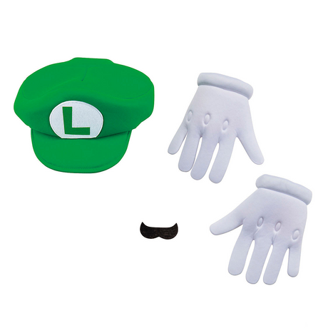 Kids Classic Super Mario Bros. Luigi Elevated Costume Accessory Kit