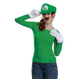 Classic Super Mario Bros Luigi Costume Accessory Kit for Fun Halloween Parties and Themed Events