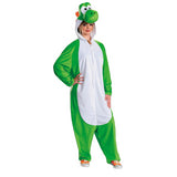 Adults Yoshi Hooded Jumpsuit for Halloween Parties Costume Events and Super Mario Themed Celebrations