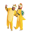 Adults Super Mario Bros. Bowser Hooded Jumpsuit Costume