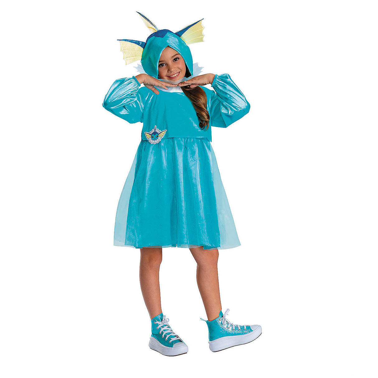 Kids Vaporeon Hooded Dress Costume for Halloween Parties Trick-or-Treating Adventures and Fun Dress Up