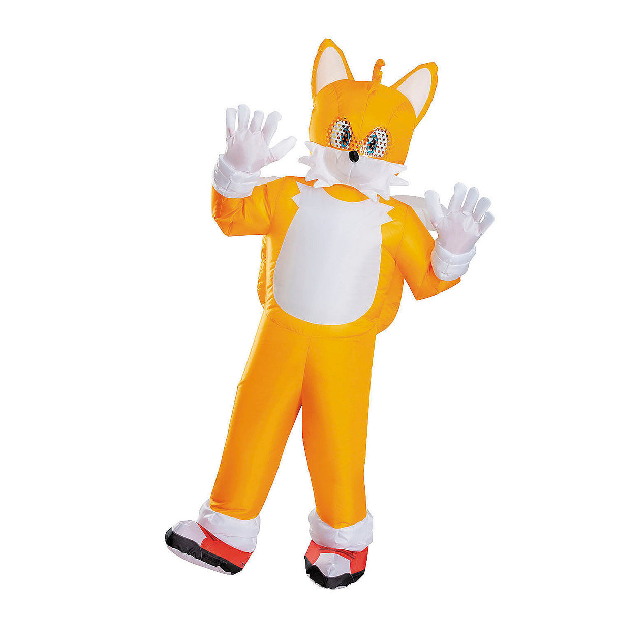 Inflatable Sonic the Hedgehog Tails Costume for Halloween Parties and Superhero Events
