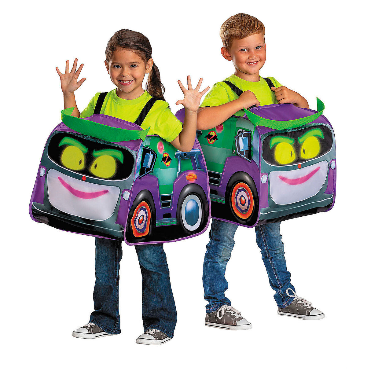 Toddler The Batwheels Prank Pop-Out Costume for Halloween School Events and Trick-or-Treating Adventures