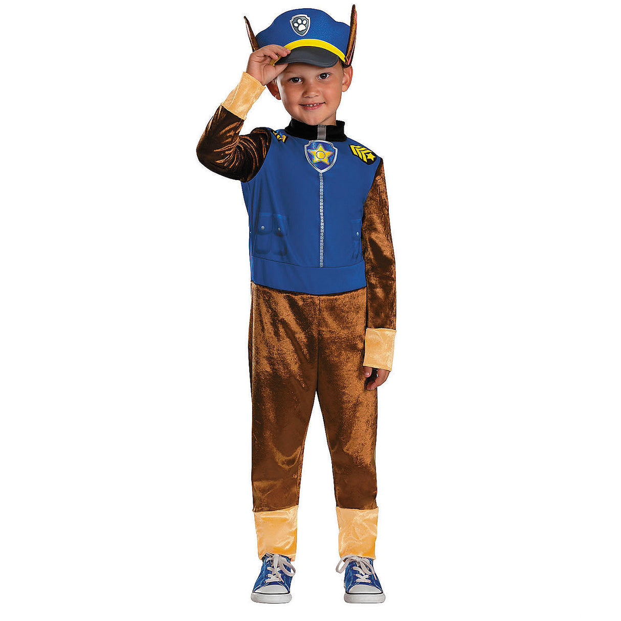 Toddler Classic Paw Patrol Chase Jumpsuit Costume for Halloween Parties or Trick-or-Treating Adventures