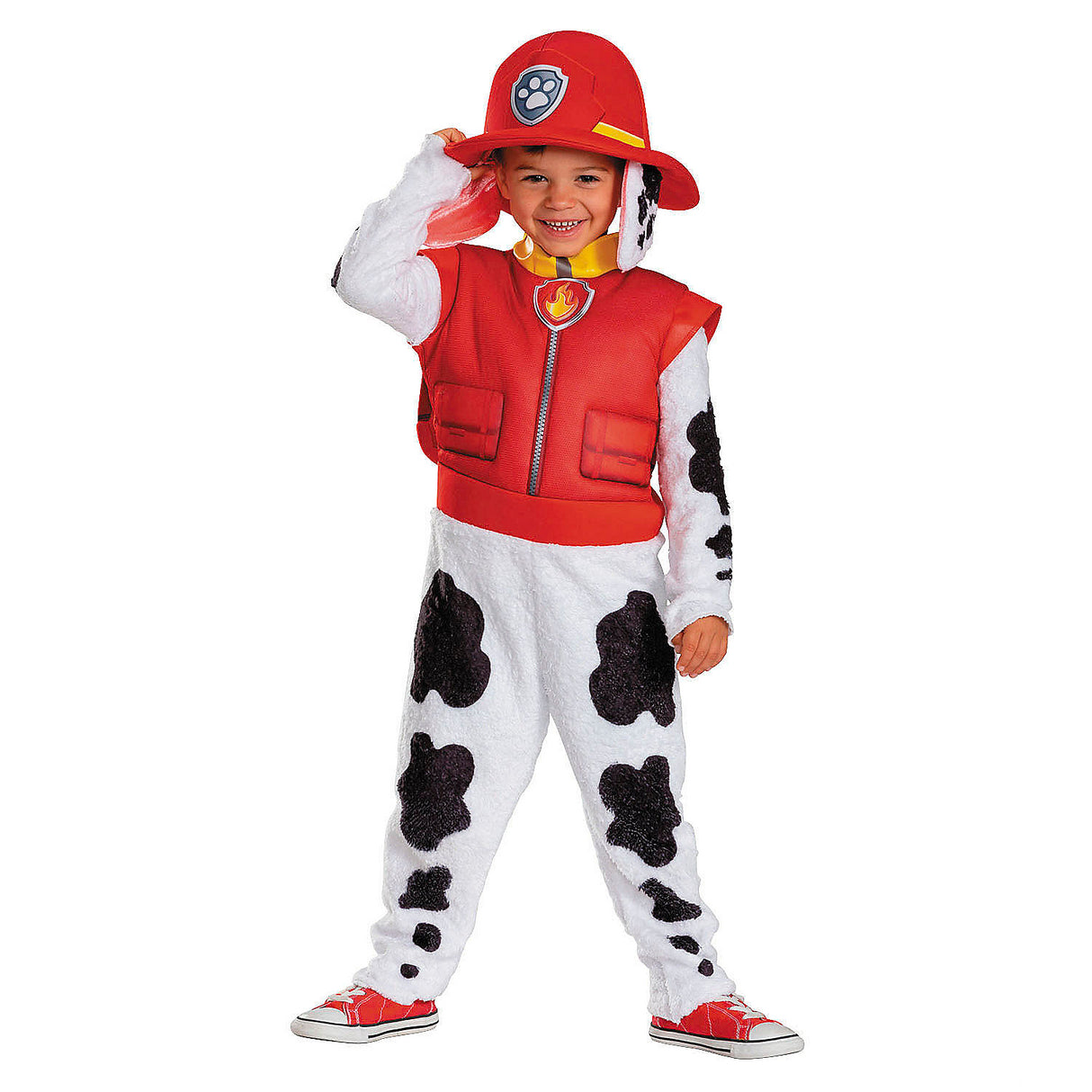 Deluxe Toddler Paw Patrol Marshall Jumpsuit Costume for Halloween Parties and Dress-Up Fun