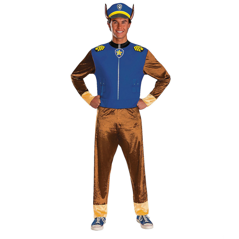 Classic Adults Paw Patrol Chase Costume for Halloween Parties Costumes and Dress-Up Events