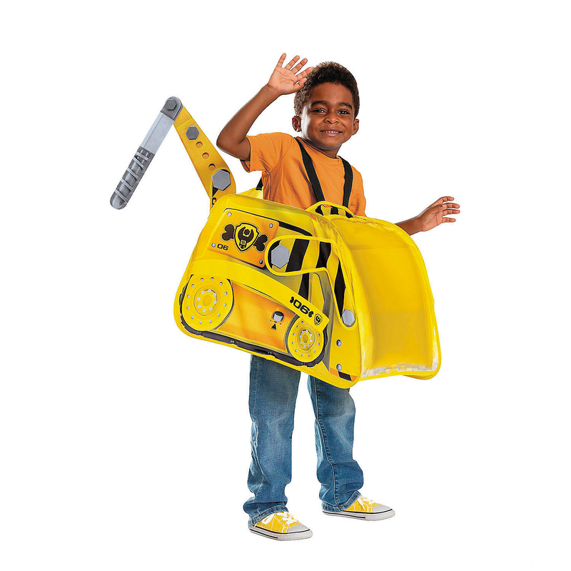 Adorable Toddler Paw Patrol Rubble Dozer Costume for Halloween Parties Dress Up Events and Superhero Adventures