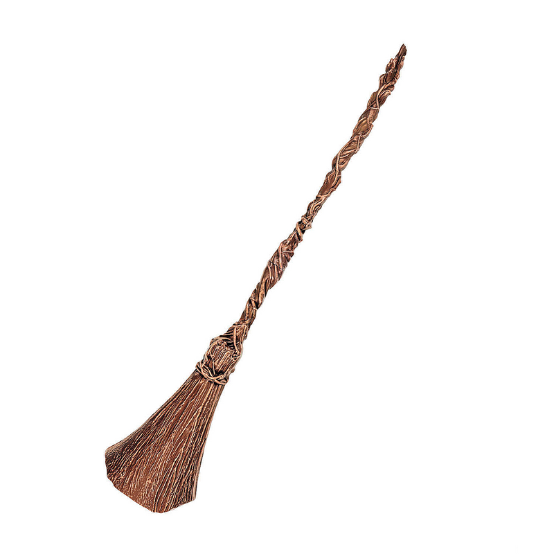 34 Inch Kids Wicked Elphaba Broom Costume Accessory for Halloween Parties and Themed Dress Up Events