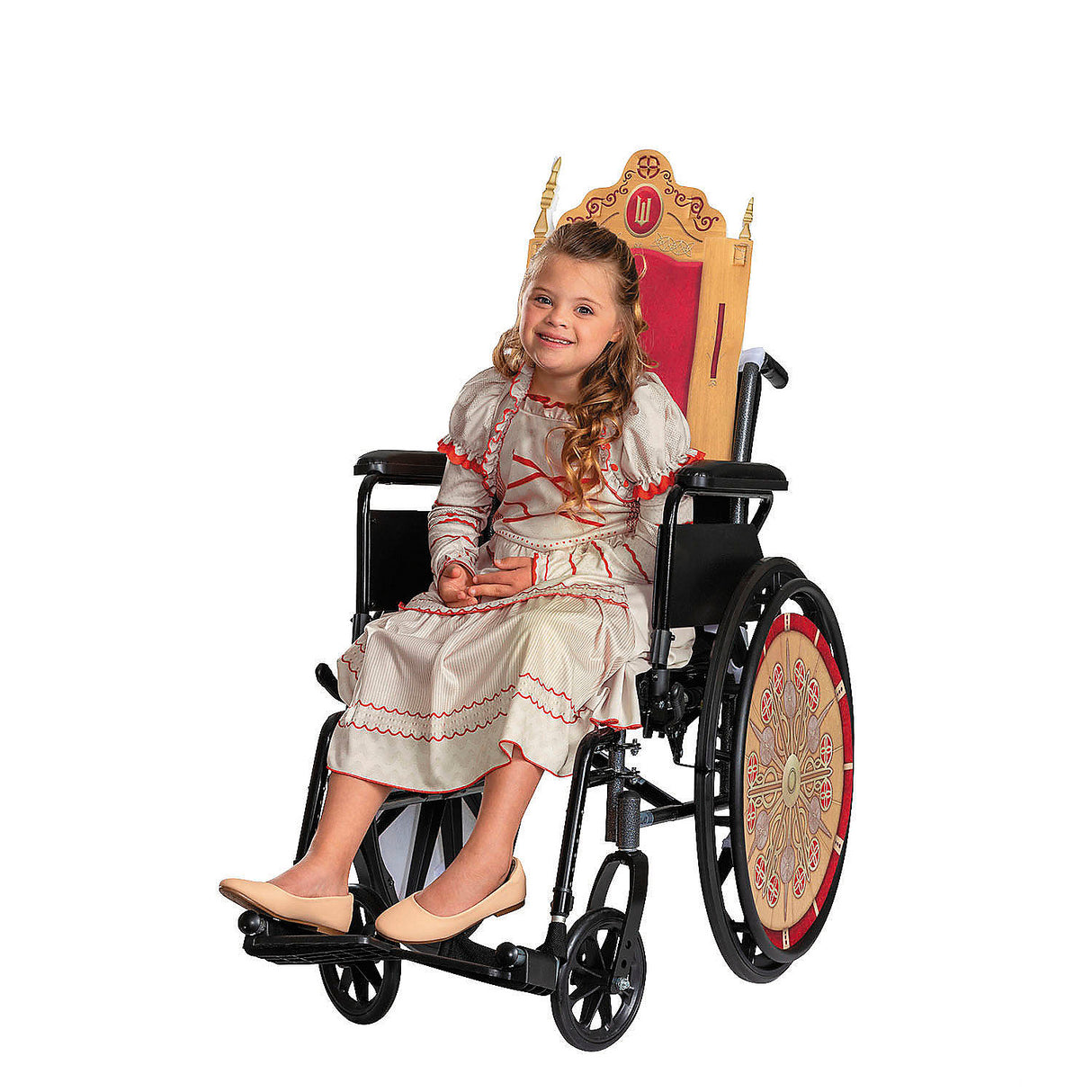 Kids Adaptive Wicked Nessa Rose Dress Costume for Halloween Events and Trick-or-Treating Fun