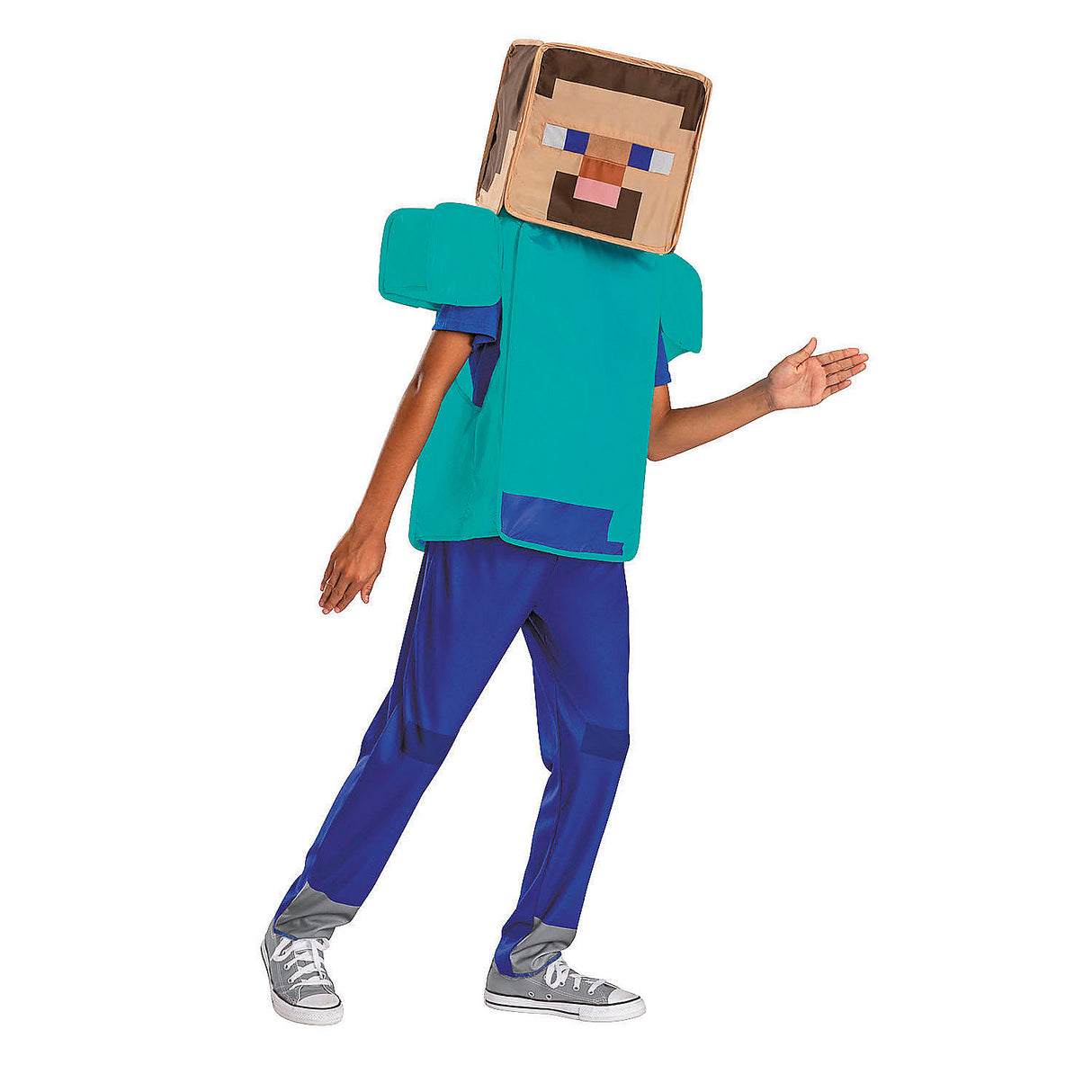 Kids Minecraft Steve Pop-Out Costume for Halloween Parties and Fun Dress Up Adventures
