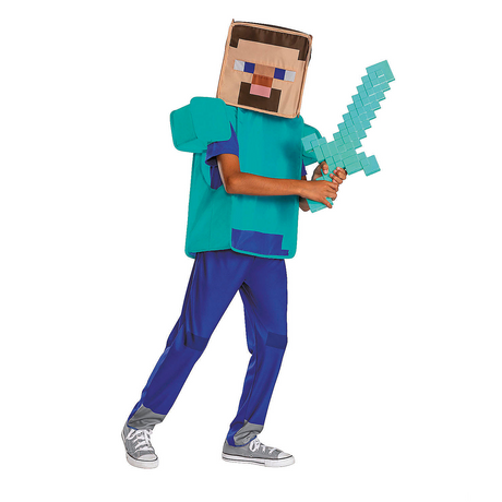 Kids Classic Minecraft Steve Pop-Out Costume