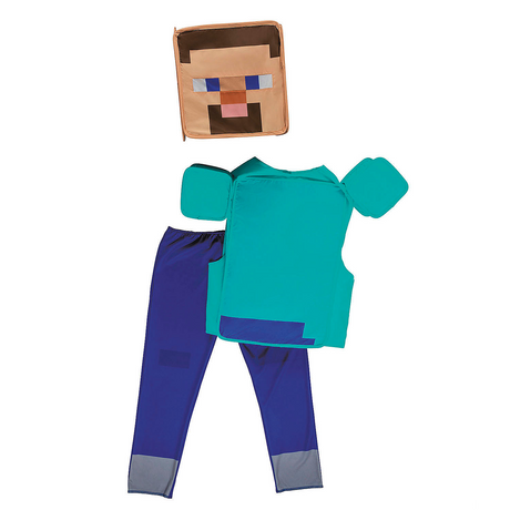 Kids Classic Minecraft Steve Pop-Out Costume