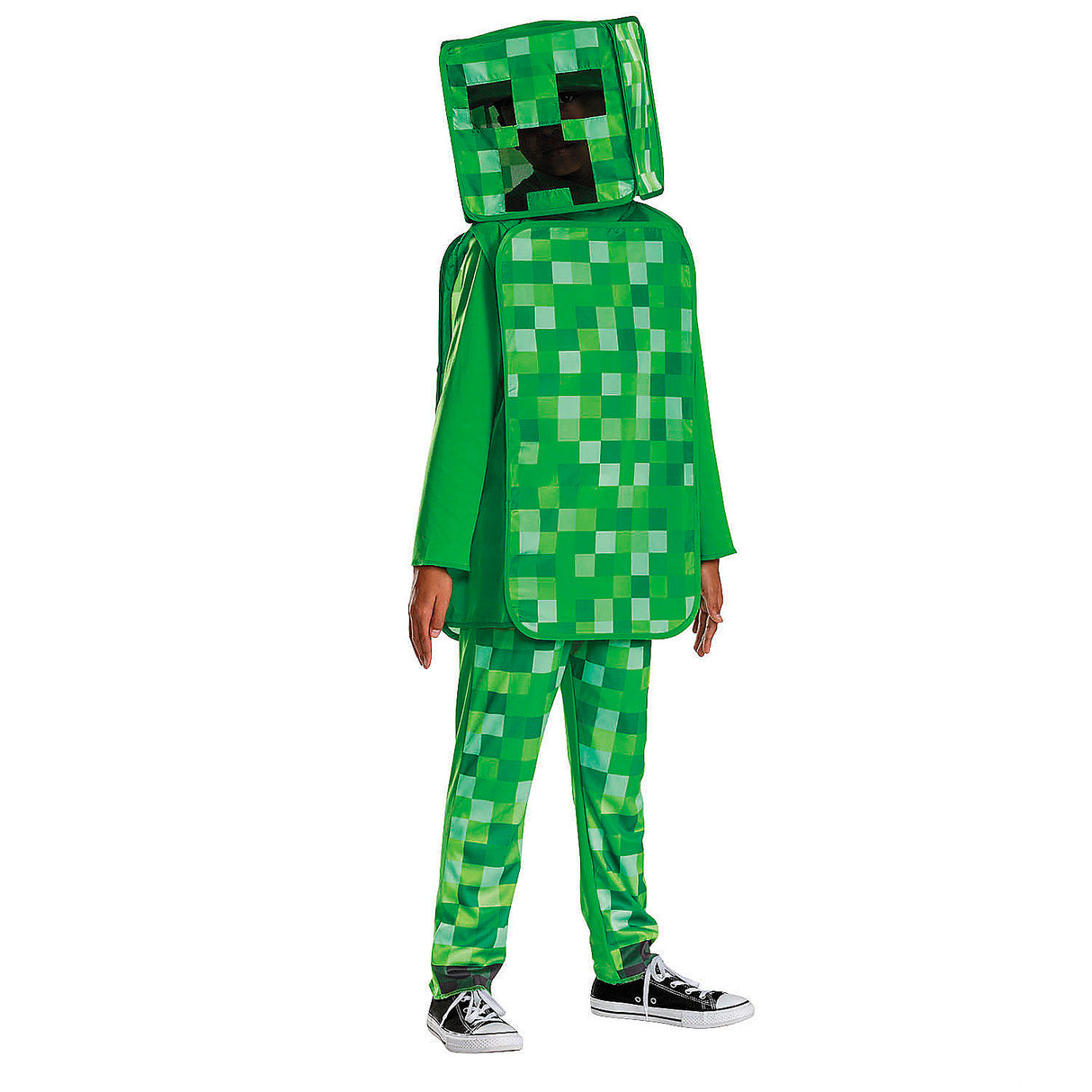 Kids Minecraft Creeper Pop-Out Costume for Halloween Parties and Trick-or-Treat Adventures