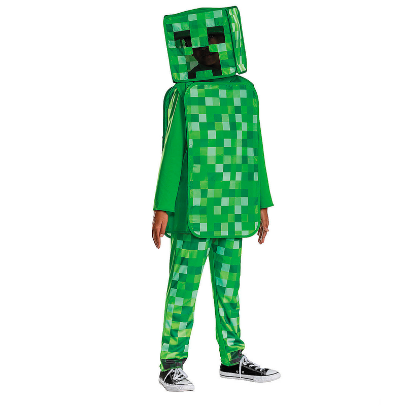 Kids Classic Minecraft Creeper Pop-Out Costume